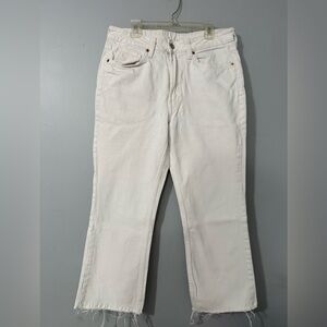 H&M Cream Flare Jeans